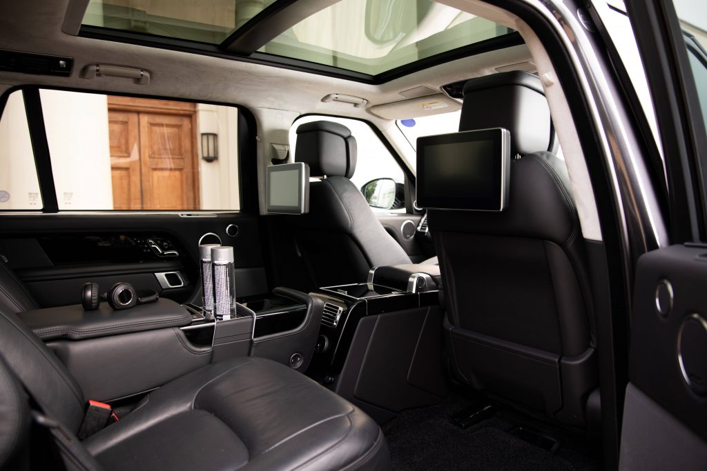 London Range Rover Chauffeur Car Interior